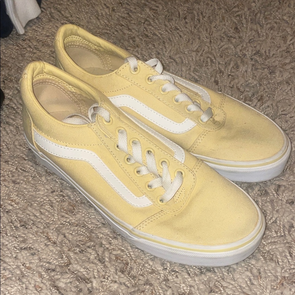 butter yellow vans